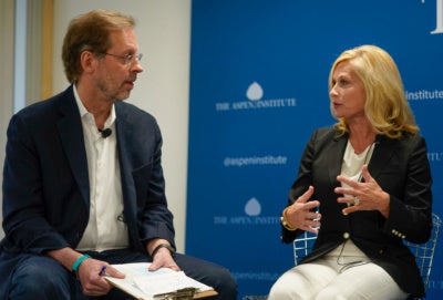 Left to right: Dan Porterfield and Janet Ayers