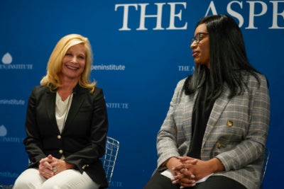 Left to right: Janet Ayers and Brianna Morton