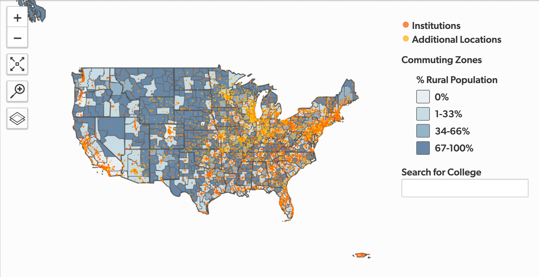 Map of the US