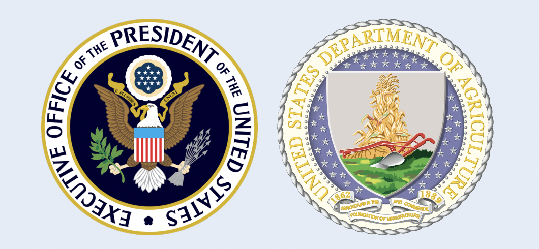 President seal logo and USDA logo