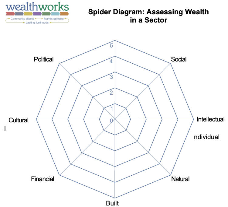 Spider Diagram: Assessing Wealth in a Sector
