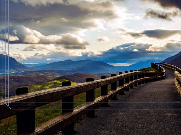 Mountainside road