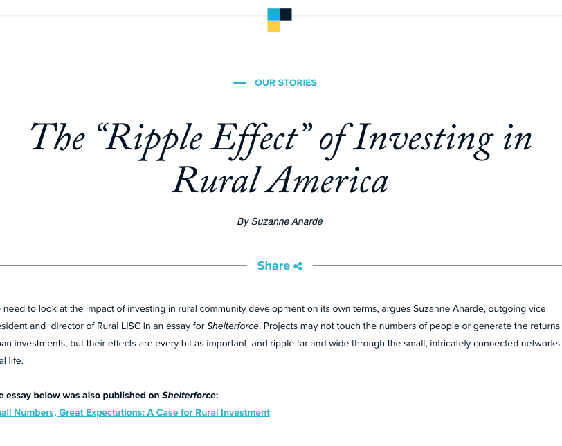 The "Ripple Effect" of Investing in Rural America article cover