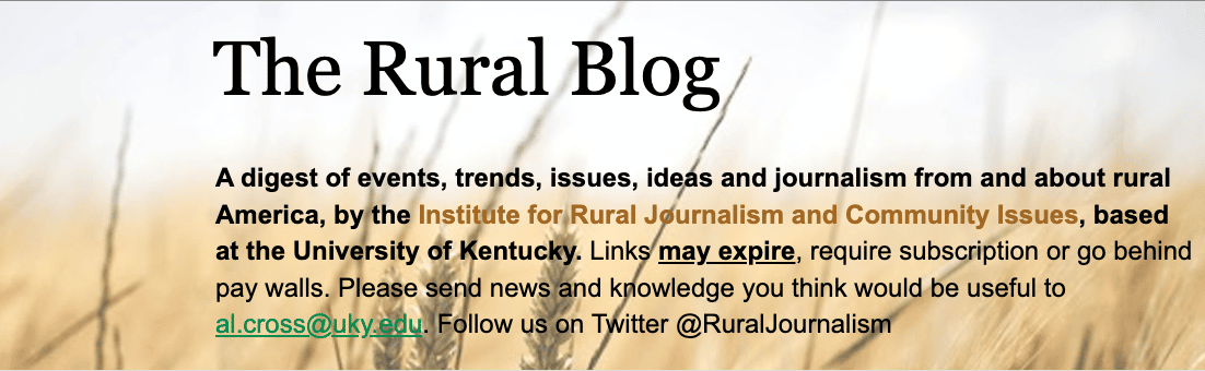 The Rural Blog cover