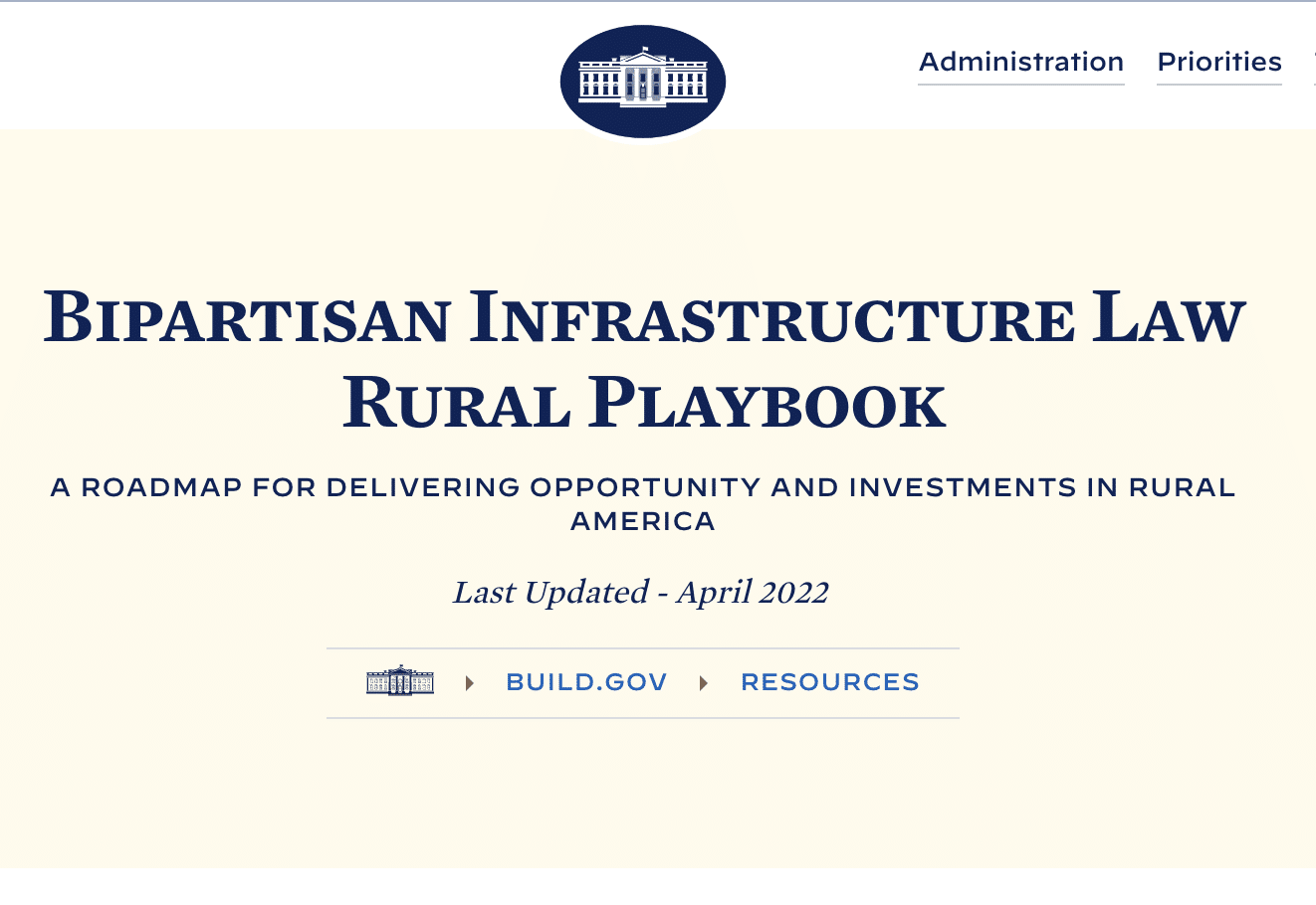 Partisan Infrastructure Law Rural Playbook
