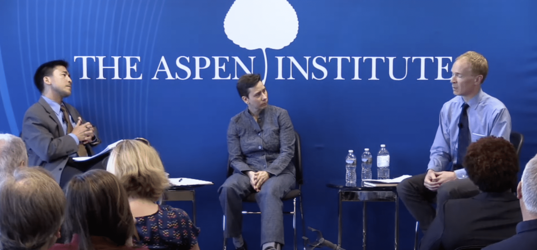 Aspen Institute speaker panel of three speakers